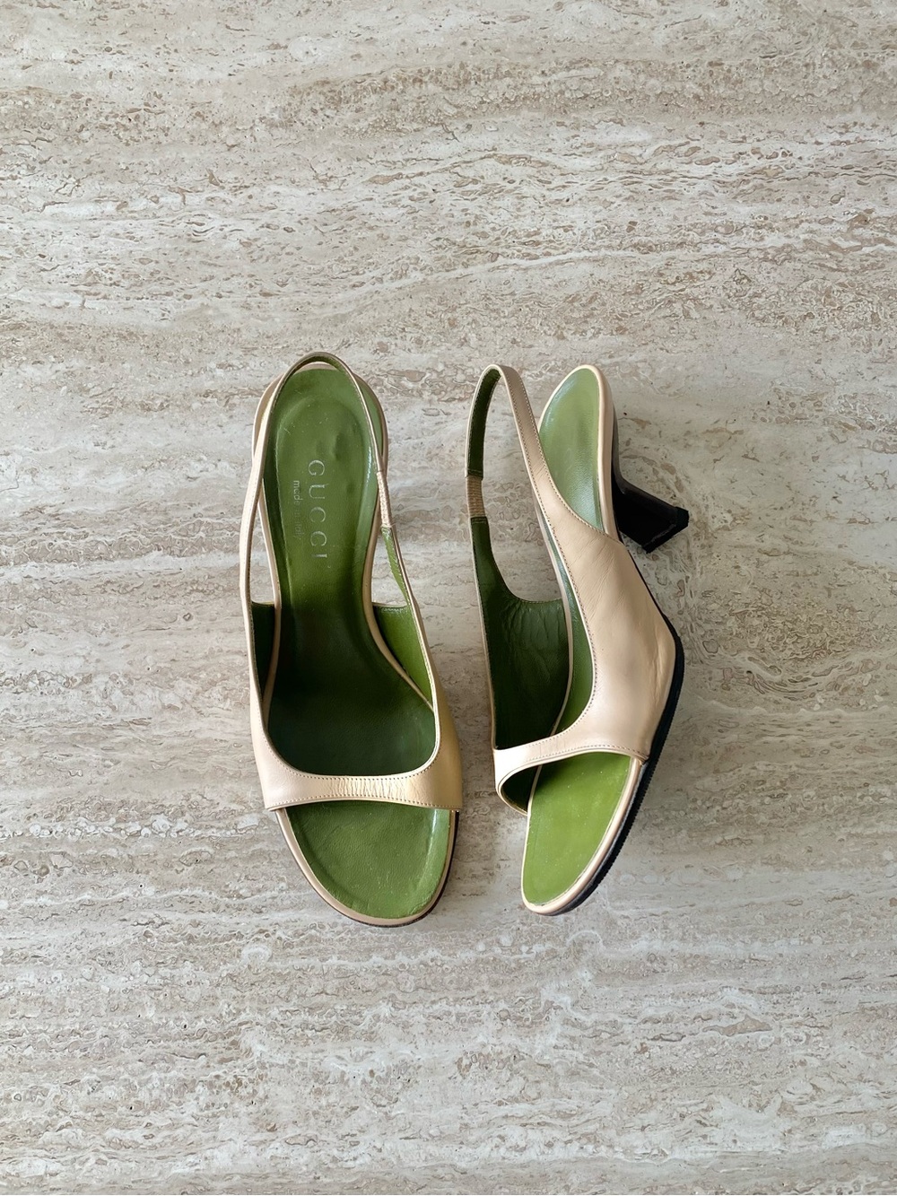 Vintage Gucci Tom Ford-era Slingback Sandal Heels